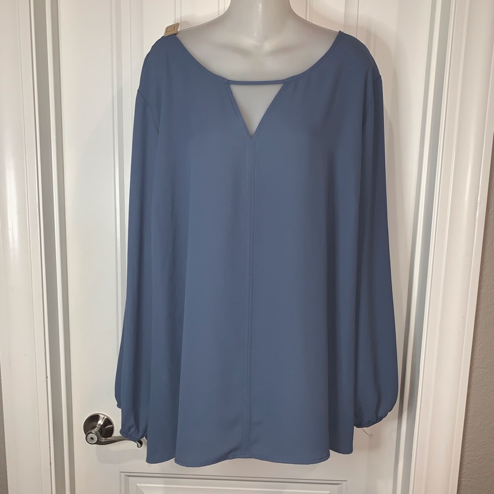 Plus Size Blue Top NWOT